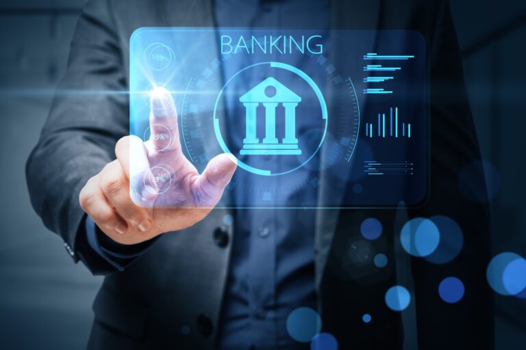 Back office banking services team handling bank operations
